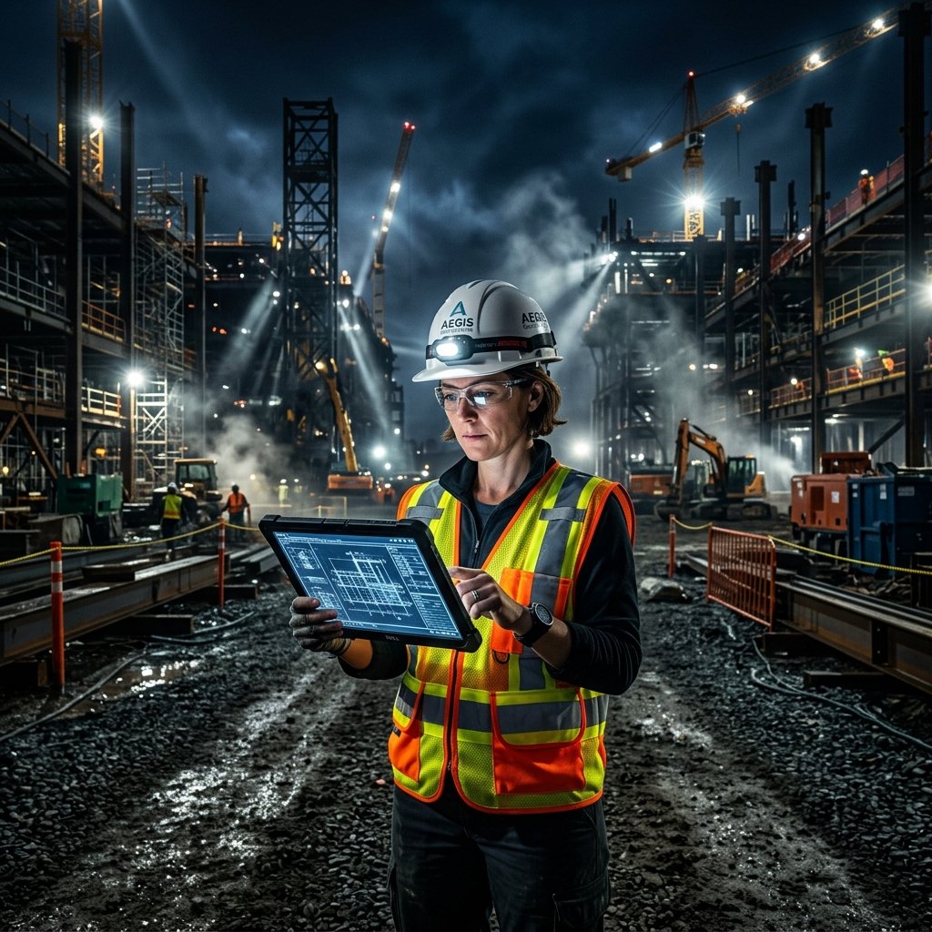 Engineer on site